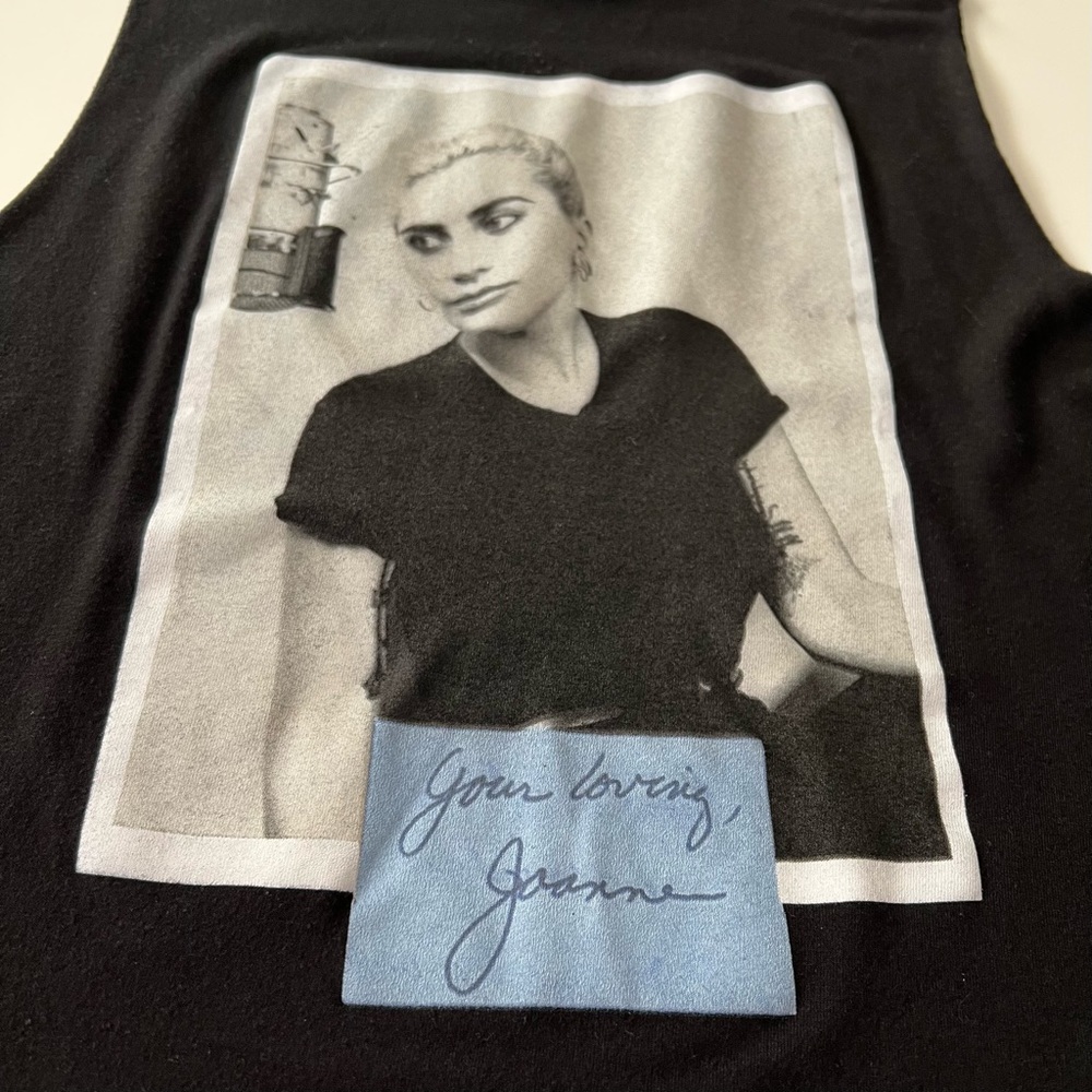 Lady Gaga Joanne Muscle Tank Top, Black, XS - Picture 4 of 6